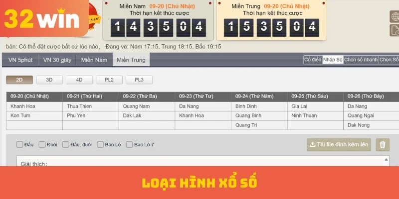 Loại hình xổ số