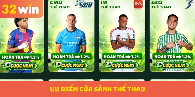 Ưu điểm của sảnh thể thao